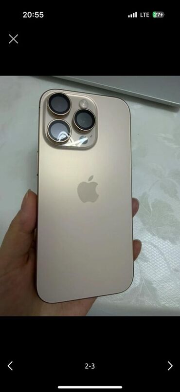 фото на стекле: IPhone 16 Pro, 128 ГБ, Matte Gold, Защитное стекло, Чехол, 93 %