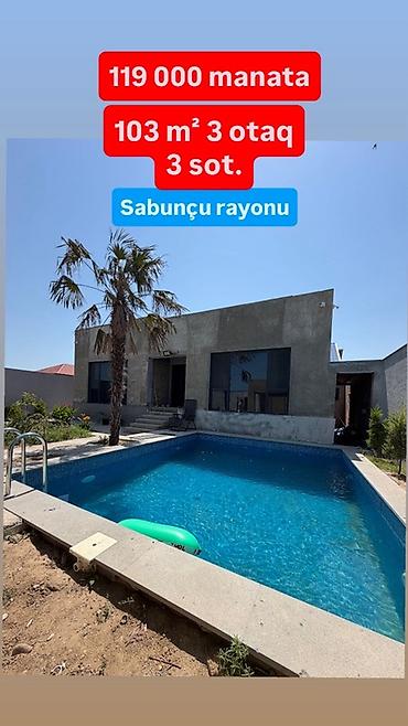 bakıxanov qəsəbəsi: Sabunçu rayonu, Kürdəxanı qəsəbəsində 3 otaqlı həyət evi satışdadır. 📍 — 8