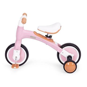 sonic komplet: Ecotoys balans bicikl sa pedalama i pomoćnim točkovima 3u1 – pink — 6