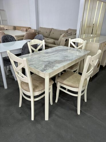 Masa və oturacaq dəstləri: Balkon üçün, Yeni, Açılmayan, Yumru masa, 2 stul — 9