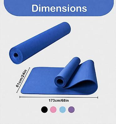 İdman çantaları: Yoga mati və çantasi - Material: yuxarı-aşağı hissəsi suyu itələyən — 2