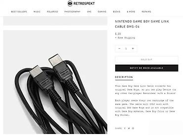 Nintendo Switch: Nintendo Game Boy Game Link Cable DMG-04 - Originalni link kabl za — 1