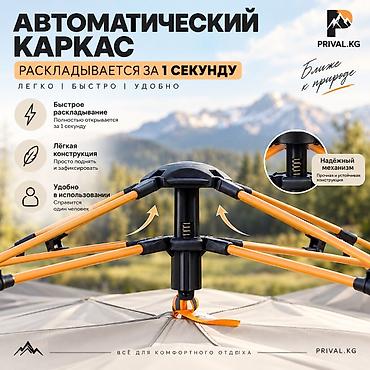 Палатки: Палатка Jeep с автоматическим каркасом Основные характеристики: - — 3