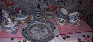 qədimi xalca: Чайный набор, цвет - Синий, 6 персон, Германия