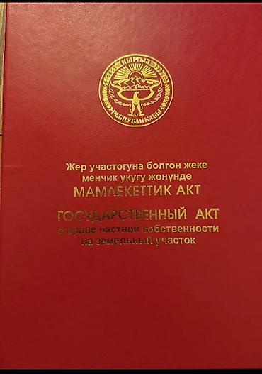 чопон ата: Государственный акт о праве частной собственности на земельный участок — 1