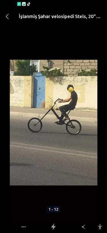 velosipet qiymetleri: İşlənmiş Şəhər velosipedi Stels, 20", sürətlərin sayı: 32, Ünvandan götürmə, Ödənişli çatdırılma