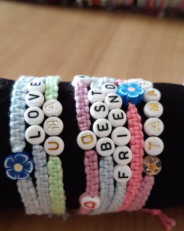 Narukvice: Narukvice Hand Made 150 vockice, 200 ime, 250 perlice Isporuka Slanje — 4