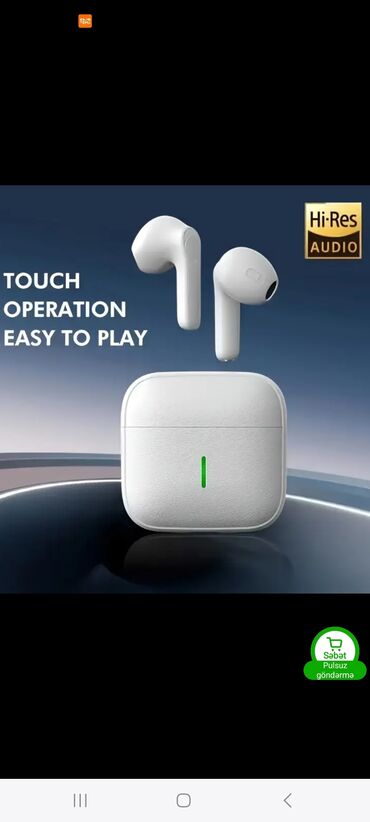 Qulaqcıqlar: Yeni Simsiz (Bluetooth) Qulaqcıqlar, Hi-Rali, rəng - Ağ