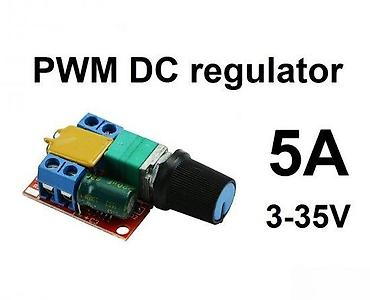 tisot sat: PWM DC regulator 3–35V, 5A Kompaktan PWM kontroler za regulaciju — 1