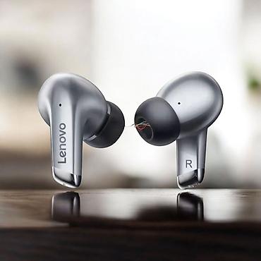Qulaqcıqlar: Yeni Simsiz (Bluetooth) Qulaqcıqlar, Lenovo, rəng - Gümüşü — 4