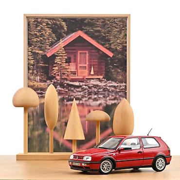 pull and bear kragujevac: 🔴 Volkswagen Golf GTI — 1996 — Flash Red — 1:18 — Norev Norev — 1