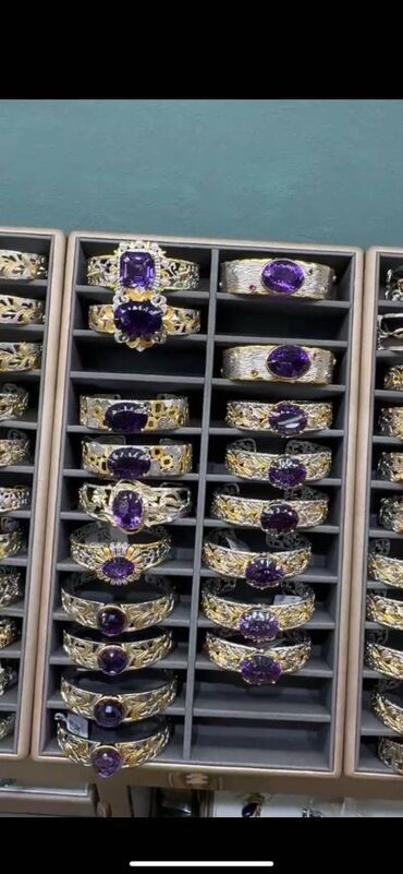 серебряное кольцо женское: 💜 Браслет из аметиста — уникальное украшение с романтическим шаром 💜