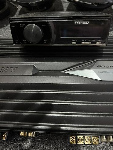 usilitel kalonka satilir: Avtomobil audio komplekti - Gücləndirici: Sony Xplod 4/3 Channel — 2