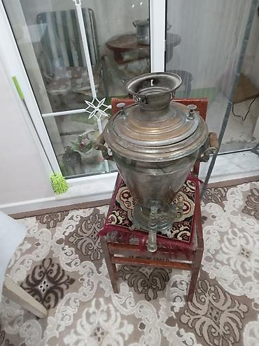 Самовары: Məhsul: Köhnə tip kömür işləyən samovar Təsvir: - Material: Latun - — 4