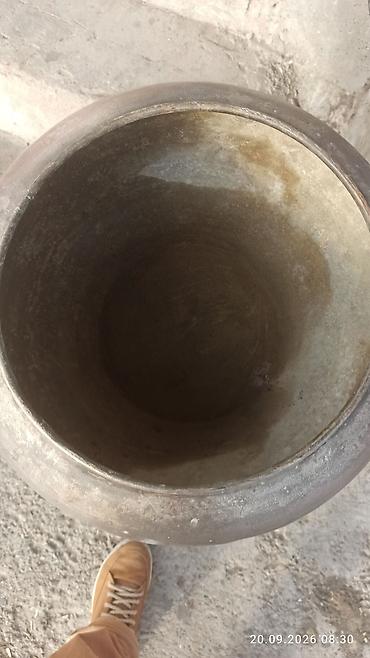 mis məcməyi: Məhsul: Böyük metal qazanın (mis/alay tipli) qapaxsız qab 20 litir — 3