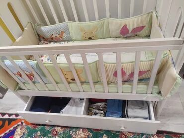 Детские односпальные кровати: Детская односпальная кровать, Б/у, Для девочки, Для мальчика, С матрасом, Дерево, Самовывоз — 12