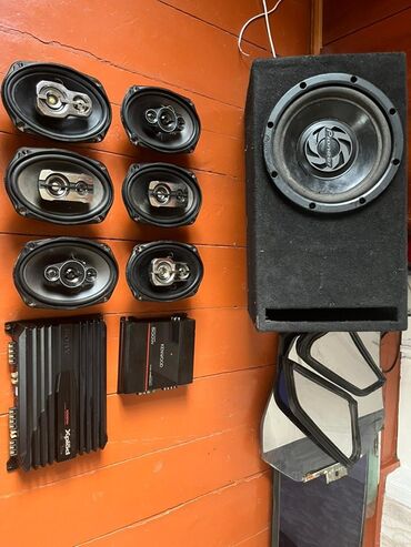 выключатель с регулятором яркости: Avtomobil audio komplekti Tərkib: - Pioneer subwoofer (qutu ilə, faza