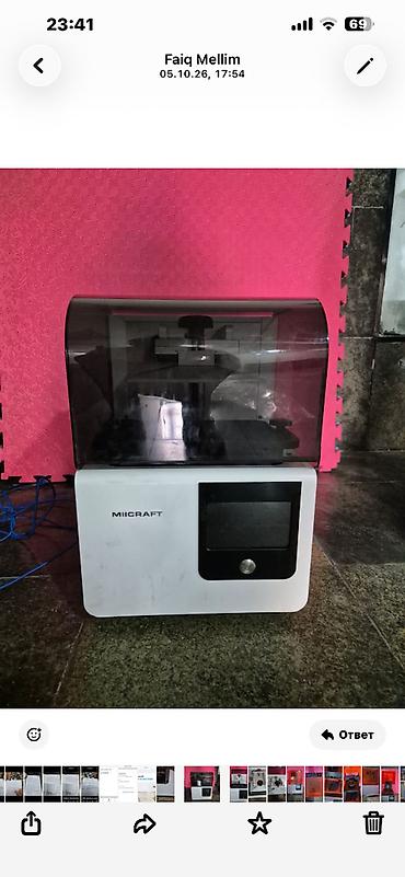 kart printer: MiiCraft 3D Printer – DLP texnologiyalı qəlibləmə/printer - — 1