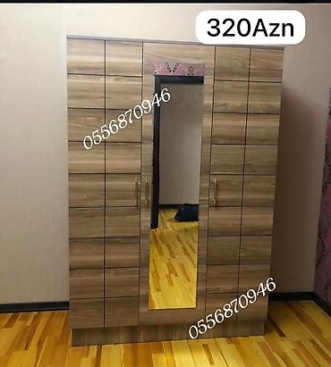 Paltar dolabları, qarderoblar: Məhsul: Geyim şkafları Model 1 (ağ, 2 qapılı): - İki qapı, aşağıda 2 — 10