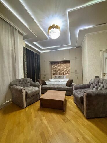 Uzunmüddətli kirayə mənzillər: Kirayə üçün tam mebelli, zövqlə dizayn edilmiş studiya tipli mənzil — 1