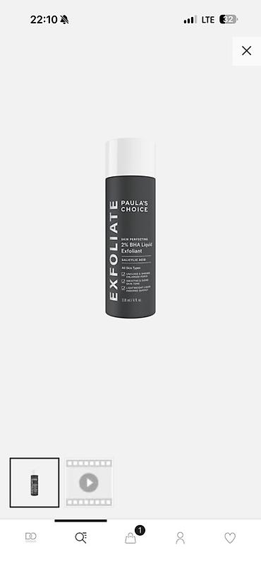 скраб: Paula’s Choice Skin Perfecting 2% BHA Liquid Exfoliant, 118 мл - — 1