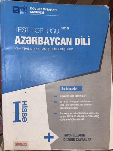 azerbaycan 2 el esya: Test toplusu azerbaycan dilinen,ici seligelidi,1 ci ve 2 ci hissede