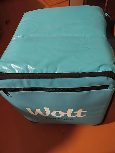 Wolt Partner termo çatdırılma çantası - Rəng: mavi, üzərində “Wolt