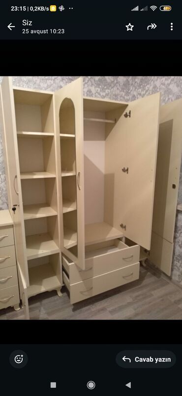 Dolablar: Yeni, Açılan, 4 qapılı Düz dolab, Qarderob, paltar dolabı, Azərbaycan — 13
