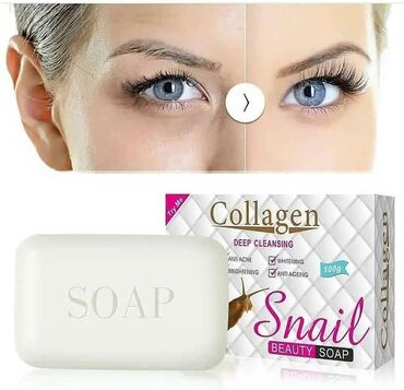 kollagen: İlbiz selikli ekstraktı olan üz üçün kollagen ilbiz SOFT SOAP. ⠀