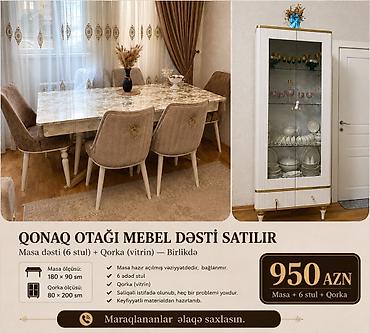 stol ustu kamputer: Qonaq otağı mebel dəsti satılır. Masa dəsti + Qorka ( Vitrin ) • Masa — 2