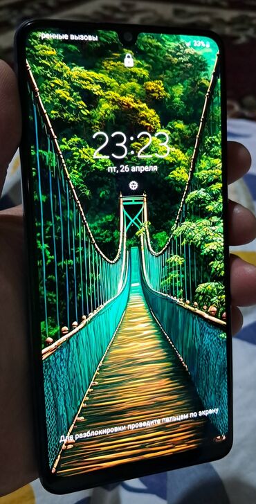 Samsung: Samsung Galaxy A32, Колдонулган, 128 ГБ, түсү - Кызгылт көк, 2 SIM