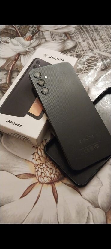 samsung e850: Samsung Galaxy A14, rəng - Qara, İki sim kartlı