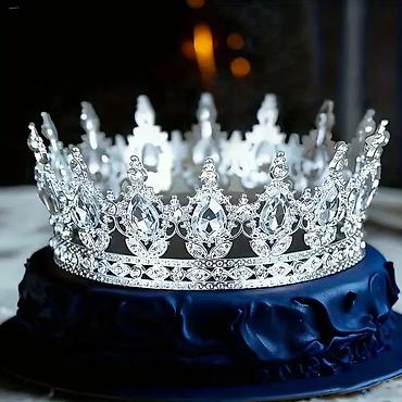 Aksesoari za kosu: Luksuzna kruna/tiara sa bogatim baroknim dizajnom - Materijal: legura — 12