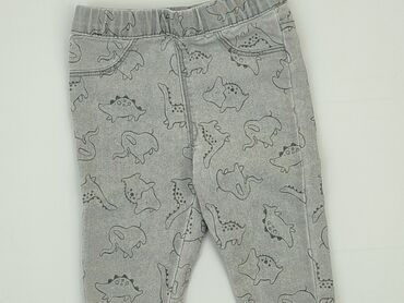 legginsy beżowe ekoskóra: Leggings, SinSay, 12-18 months, condition - Very good