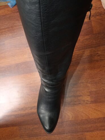 зимняя женская обувь: Сапоги, 37, цвет - Черный