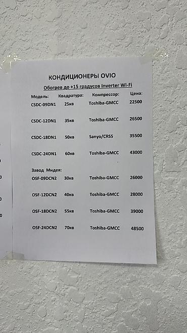 Настенные кондиционеры: Моноблок, Новый, 20-25 м², Классический at lalafo.kg — 21 Настенные кондиционеры: Моноблок, Новый, 20-25 м², Классический — 21