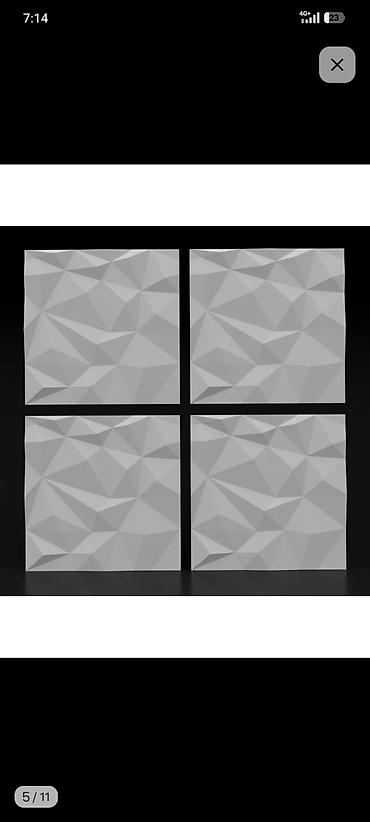 Фасадные 3D панели: ★★★Объёмные 3D панели ★★★ ✓В наличии и под заказ✓ - Размер — 1