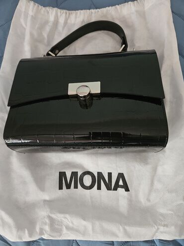 Handbags: Elegant purse, Mona, Material: Leather, Patent leather