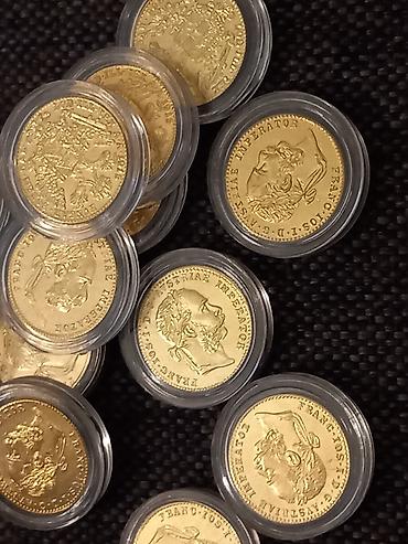 explorer camac: Franc Jozef dukat - mali 20mm - replika- 24K pozlata Svaka replika — 6