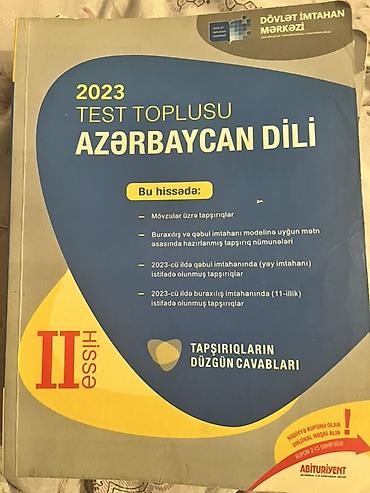 Тесты: Məhsul: 2023 “Test Toplusu – Azərbaycan dili”, II hissə Nəşriyyat — 1