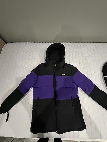 Зимняя подростковая куртка-парка с капюшоном Li-Ning. Размер на 14-16