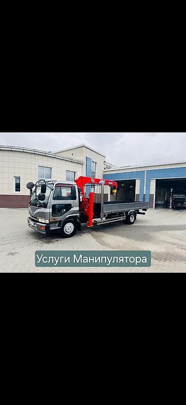 Кран-манипулятор на шасси среднетоннажного грузовика. - Платформа