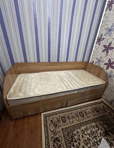 bunk bed: Односпальная кровать, Б/у, С матрасом, длина - 190 см — 2