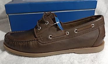 imac obuca: Muške kožne mokasine/boat cipele – AM Shoe Company 45. Akcija super — 5
