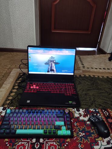 ноутбук игровый: Ноутбук, Asus, 16 ГБ ОЗУ, AMD Ryzen 7, 15.6 ", Б/у, Для несложных задач, память NVMe SSD