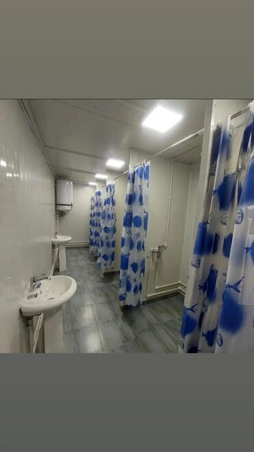 Контейнеры: 2.40 x 6.00 metr 5 kabinli duş Aristonda daxil olmaqla Tam təchizat