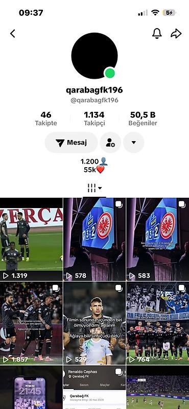 TikTok hesabları satılır Ayrı ayrılıqda hərəsinin qiyməti var