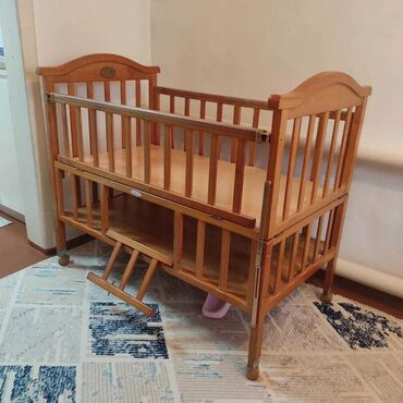 двухъярусная кровать для взрослых бишкек: Детская кровать трансформер, Б/у, Другой тип, цвет - Коричневый