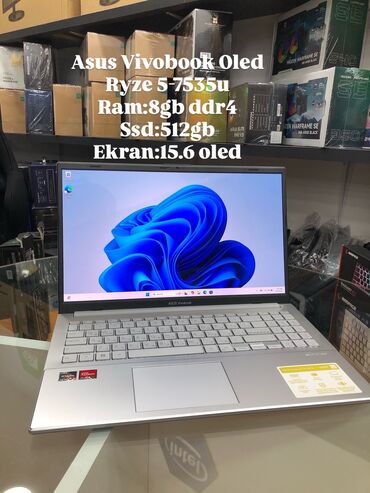 HP: Б/у ASUS Vivobook, 15.6 ", AMD Ryzen 5, 512 ГБ, Самовывоз