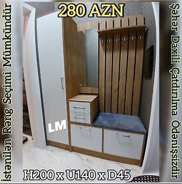 plasik qapi: Dəbli və funksional dəhliz mebeli dəsti - Qiymət: 280 AZN (şəkildə — 1